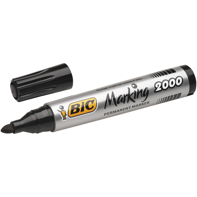 Marqueur Bic 2000 Pointe ogive 1,7mm Noir