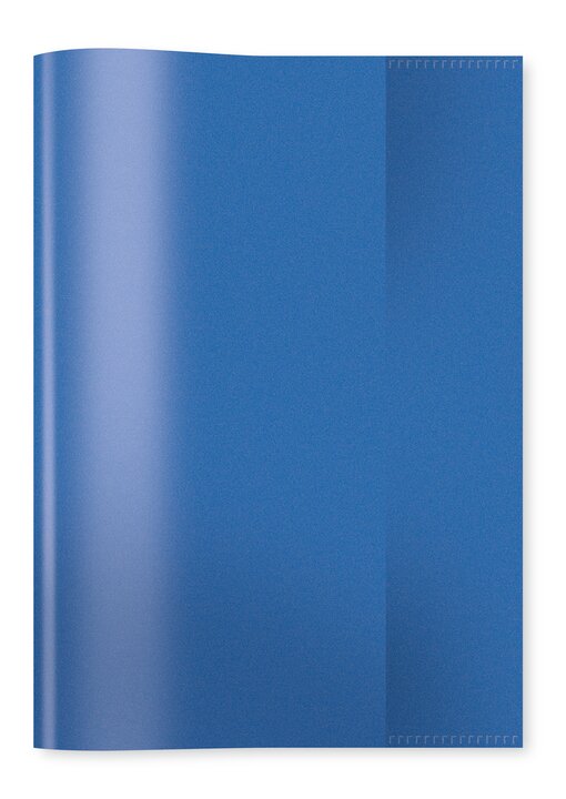 Protège-cahier PP A5 transparent/bleu foncé