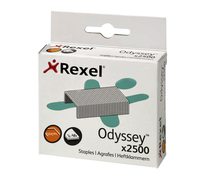 Nieten Rexel Odyssey verzinkt 2500stuks