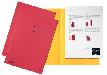 Esselte chemise de classement, rouge, carton de 180 g/m², paquet de 100 pièces