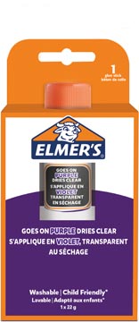 Elmer's verdwijnende lijmstick van 22 g, op blister, paars