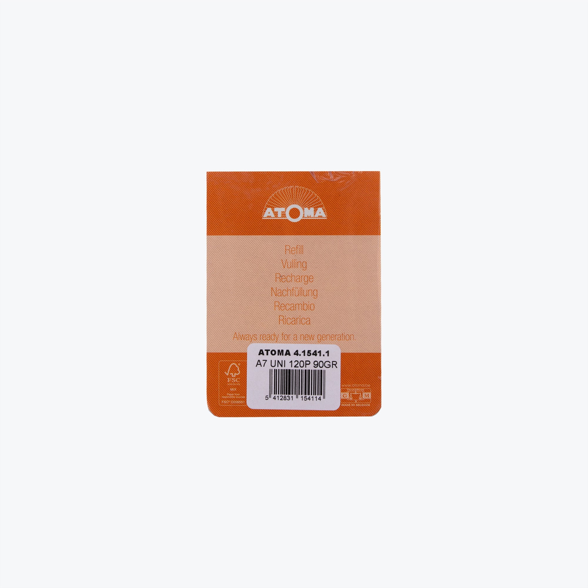 Atoma RECHARGES POUR CAHIERS, papier normal, 78x107 (a7), blanco, 120 pages