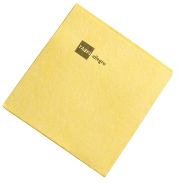 Taski Allegro reinigingsdoek, geel, pak van 25 stuks