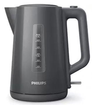 Philips bouilloire Series 3000, 1,7 litres, gris