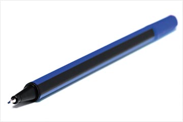 Q-CONNECT fineliner, 0,4 mm, driehoekig, blauw