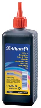 Pelikan Oost-Indische inkt, zwart, fles met gietstop van 1 l