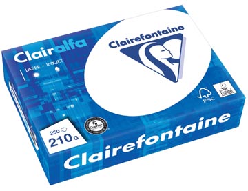 Clairefontaine Clairalfa papier de présentation, A4, 210 g, paquet de 250 feuilles