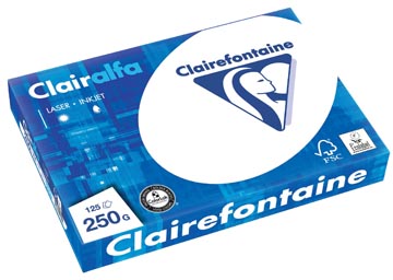 Clairefontaine Clairalfa papier de présentation, A4, 250 g, paquet de 125 feuilles