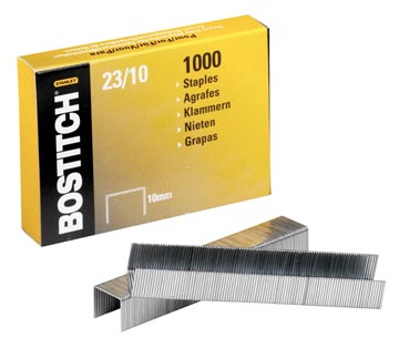 Bostitch nietjes 23-10-1M, 10 mm, verzinkt, voor PHD60, B310HDS, HD-23L17, 00540