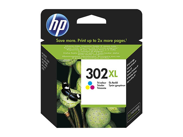 F6U67AE#UUS HP HP302XL OJ Inkt kleur HC 330pagina's