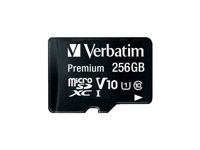 VERBATIM PREMIUM MICRO SDXC CARD 256GB 44087 class 10 with adapter