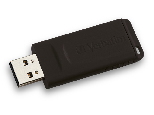 VERBATIM SLIDER USB STICK 128GB 49328 USB 2.0 black