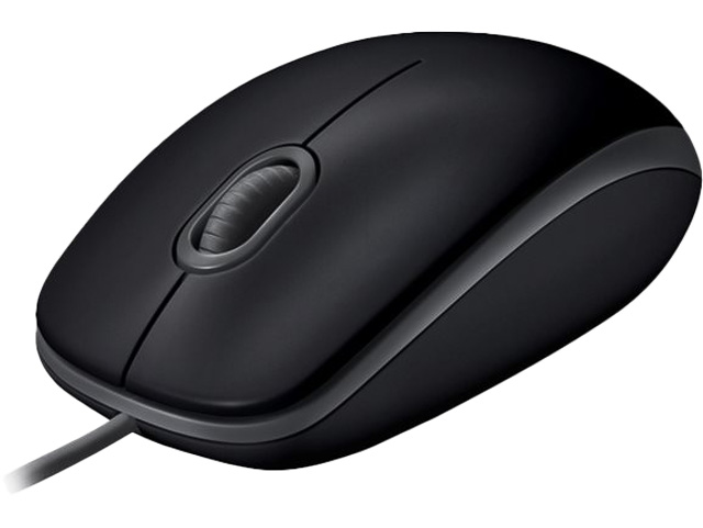 LOGITECH B110 SILENT MOUSE WITH CABLE 910-005508 3buttons USB black