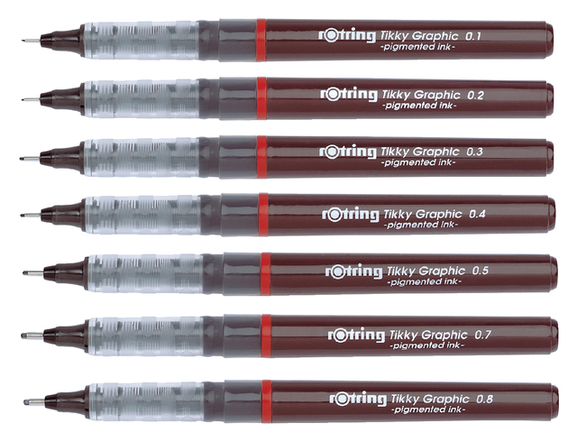 Fineliner rOtring Tikky Graphic 0,1mm