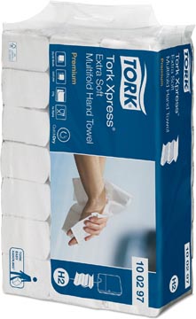 Tork Premium Xpress® essuie-mains extra doux XL, multifold, 2 pli, système H2, blanc