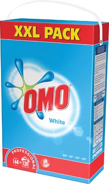 Omo poudre à lessive XXL pour lavage blanc