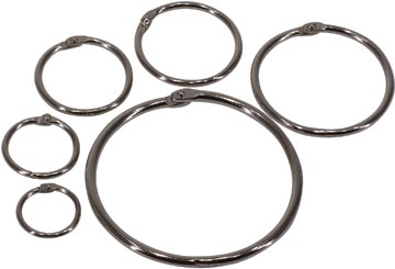 Bronyl anneaux brisés diamètre 25 mm, boîte de 100 pièces