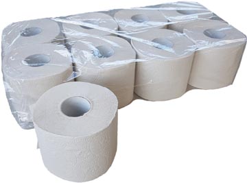 Europroducts toiletpapier, 2-laags, 400 vellen, pak van 6 X 8 rollen