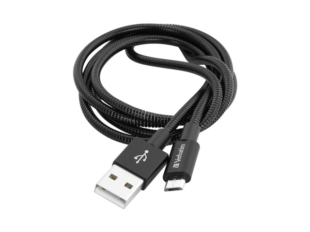 VERBATIM USB-A/MICRO USB CHAR CABLE 1m 48863 white