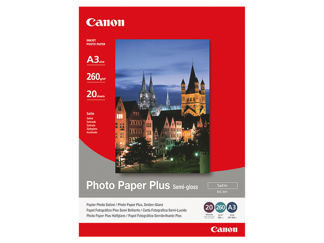 SG201 CANON PHOTO PAPER A3 1686B026 20sheets 260gr glossy