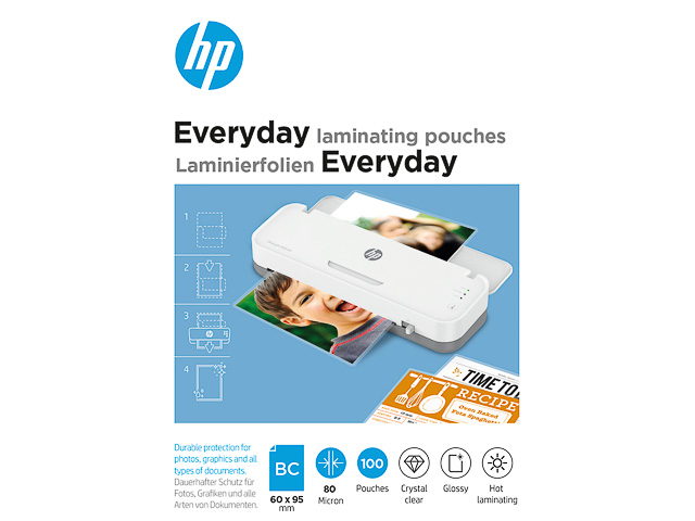 HP EVERYDAY LAMINATING POUCHES CARDS 9157 100sheets 80mic business cards