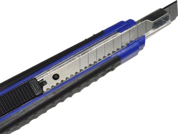 Desq cutter, 9 mm, blauw/zwart, inclusief 2 mesjes