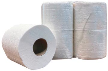 Toiletpapier, 2-laags, 200 vel, pak van 12 x 4 rollen