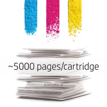 HP toner 410X, 5.000 pagina's, OEM CF252XM, cyaan, magenta en geel