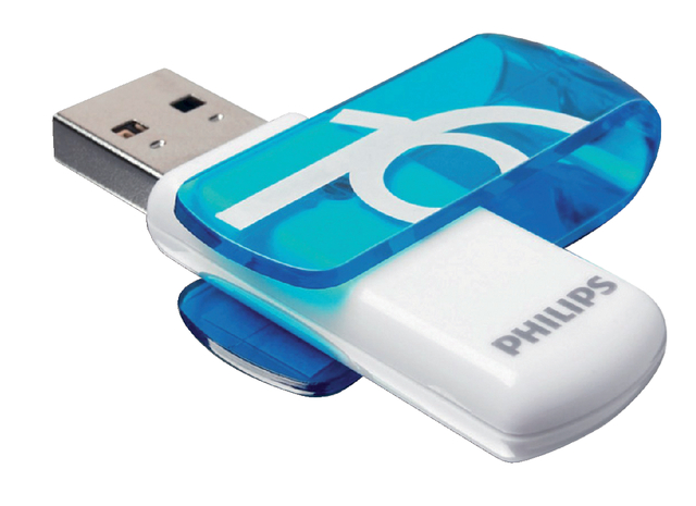 Clé USB 2.0 Philips Vivid Edition Ocean Blue 16Go