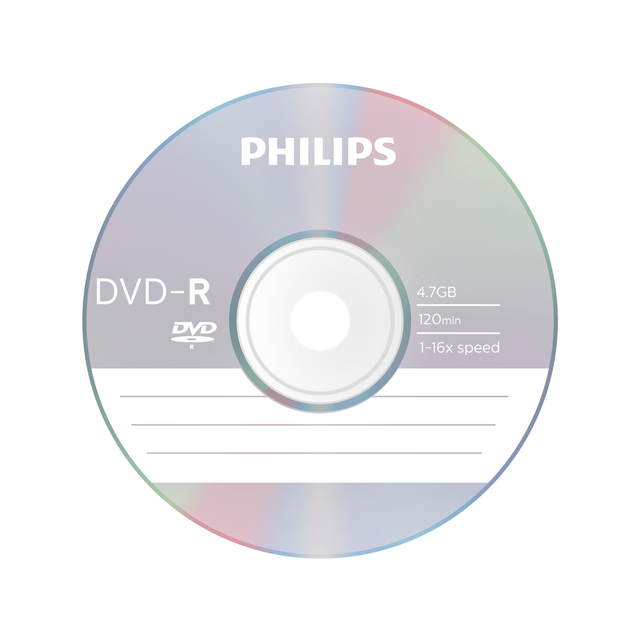 DVD-R Philips 4.7GB 16x Spindel 25 pièces