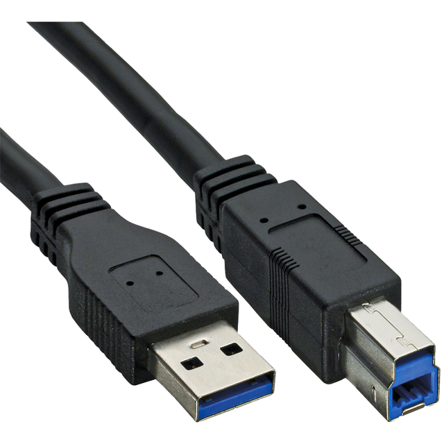 Câble inLine USB-A USB-B 3.0 Mâle 1,5m noir