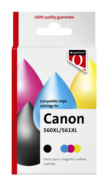 Cartouche d'encre Quantore alternative pour Canon PG560XL CL561XL 2 pack