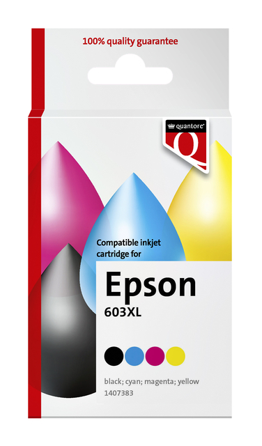 Cartouche d'encre Quantore alternative pour Epson 603XL noir+3 couleurs