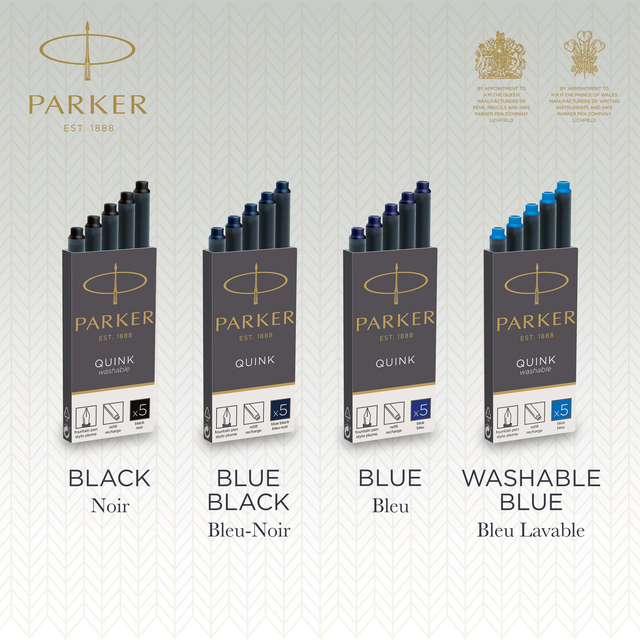 Inktpatroon Parker Quink blauw-zwart