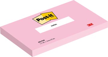 Post-it Notes, 100 vel, ft 76 x 127 mm, roze (flamingo pink)