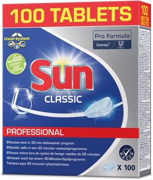 Sun Classic tablettes lave-vaiselle paquet de 100 tablettes