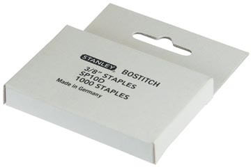 Bostitch Agrafes pour T10, 10 mm, boîte de 1.000 agrafes