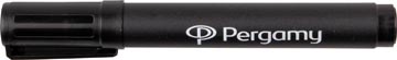 Pergamy permanent marker met ronde punt, zwart