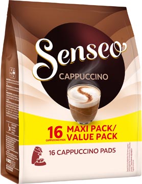 Senseo cappuccino, zakje van 16 koffiepads