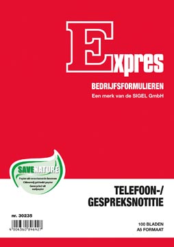 Sigel Expres telefoonregister, ft A5, Nederlandstalig, 100 vel