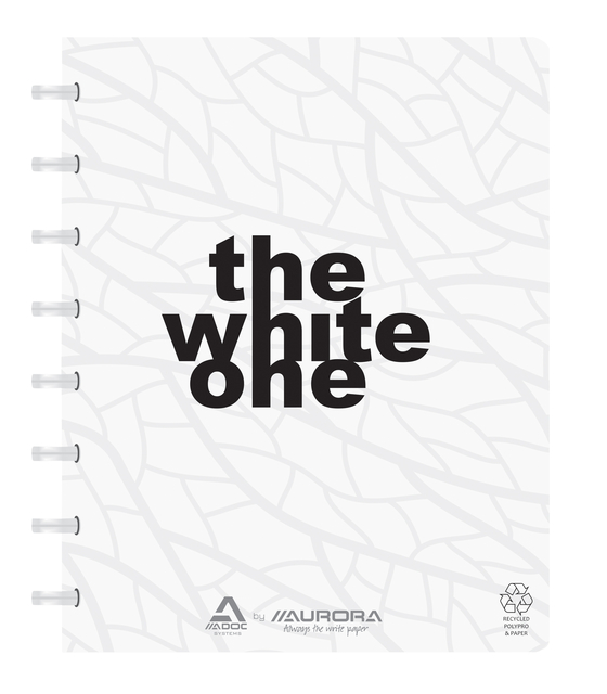 Cahier Adoc Recycled A5 uni 144 pages 80g uni PP blanc