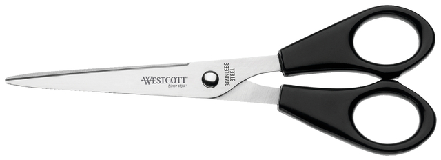 Ciseaux Westcott Buro 155mm inox manche plastique