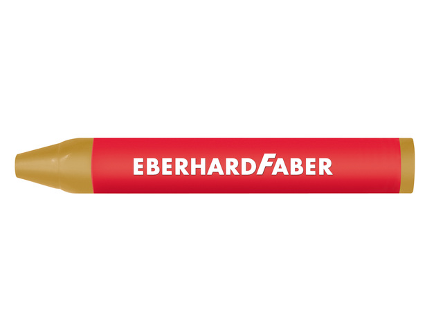 Waskrijt Eberhard Faber 3-kantig watervast goud
