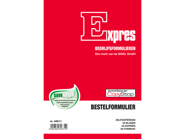 Bestelformulier Sigel Expres A5 zelfkopierend 2x50 blad