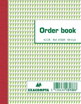 Exacompta orderbook, ft 13,5 x 10,5 cm, tripli (50 x 3 vel)