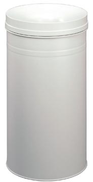 Durable afvalbak Safe+, 60 liter, metaal, lichtgrijs
