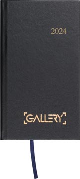 Gallery agenda, minitimer, 2024, zwart
