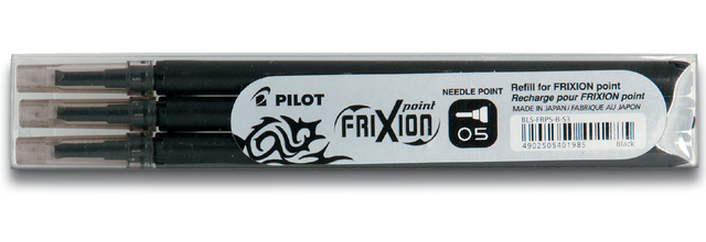 Recharge Roller Pilot FriXion Hi-Tecpoint 0,3mm Noir