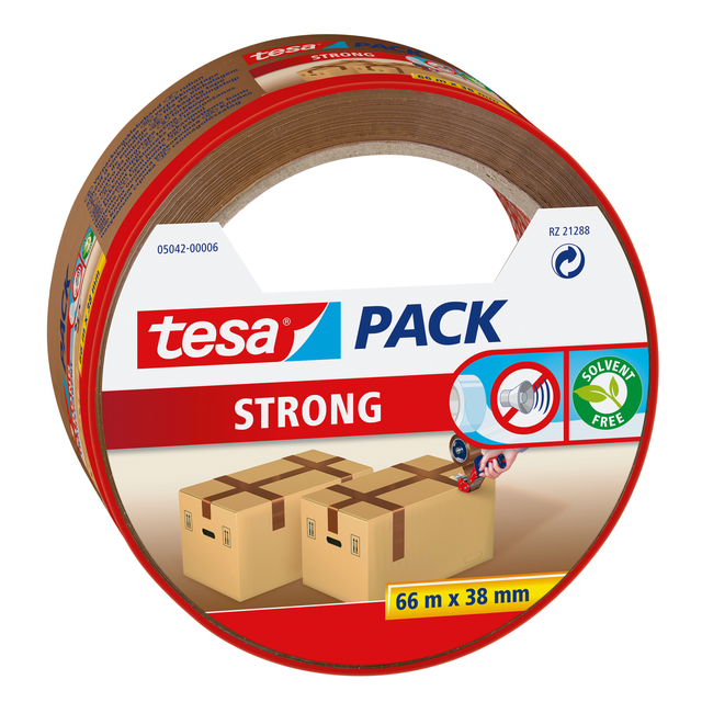 Ruban d'emballage Tesa 05042 Strong 38mmx66m brun