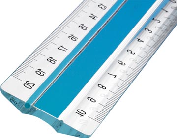 Linex Super Series liniaal, 20 cm, blauw
